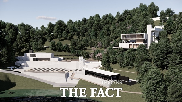 진양호 옛 선착장 일원에 조상될 복합문화공간 조감도 /진주시