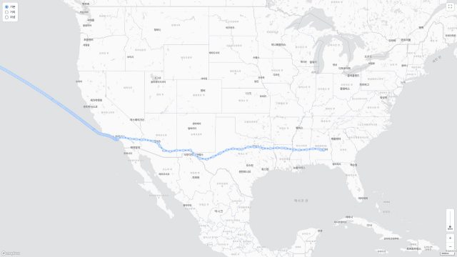 현대글로비스가 도입한 사물인터넷 기기를 통해 화물의 실시간 위치가 전용 플랫폼으로 전송되는 모습. /현대글로비스