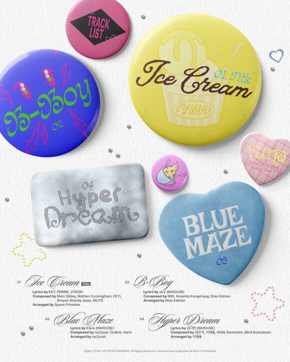 ITZY 유나가 오는 23일 첫 솔로 앨범 'Ice Cream'을 발매한다. /JYP엔터테인먼트