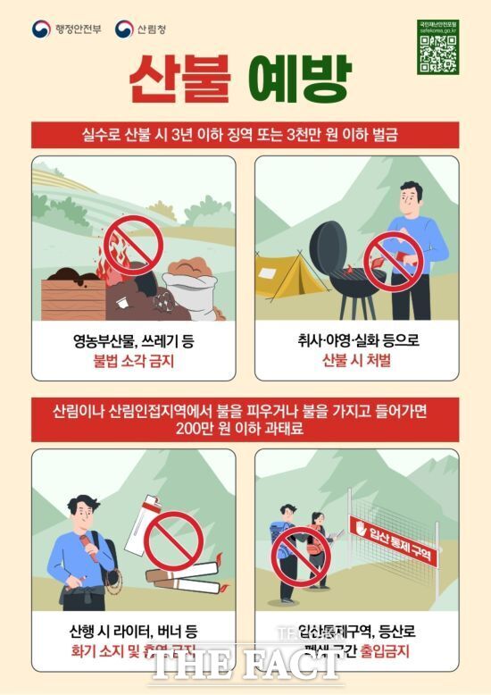 경기 양주시의 산불 예방 홍보 포스터. /양주시