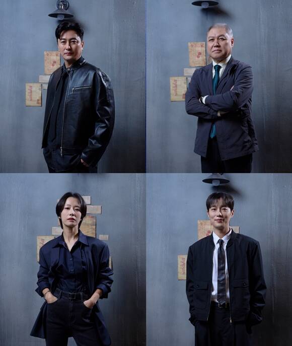 안정환 권일용 윤두준 곽선영(왼쪽 위부터 시계방향)이 E채널 새 예능프로그램 용감한 형제들 시즌5 MC로 함께한다. /E채널