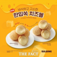  설빙, 1월 사이드 메뉴 판매 115% 성장…'한입쏙 치즈볼' 2종 출시