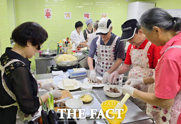지난해 진행된 '온기밥상' 모습. /대전시 유성구