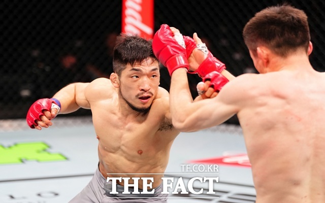 10일 오승혁의 길로틴은 한국시간으로 5일 뒤 올해 국내 선수 중 최초로 UFC 무대에 서는 유수영(30)과 인터뷰를 진행했다. /UFC 코리아