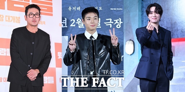 배우 하정우 박지훈 이준혁(왼쪽부터)이 2026년 상반기 티빙에서 드라마를 공개한다. /더팩트 DB