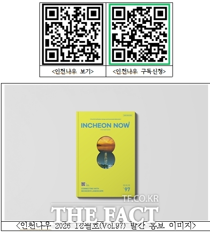 인천시가 발간한 영문 소식지 인천나우 표지 /인천시