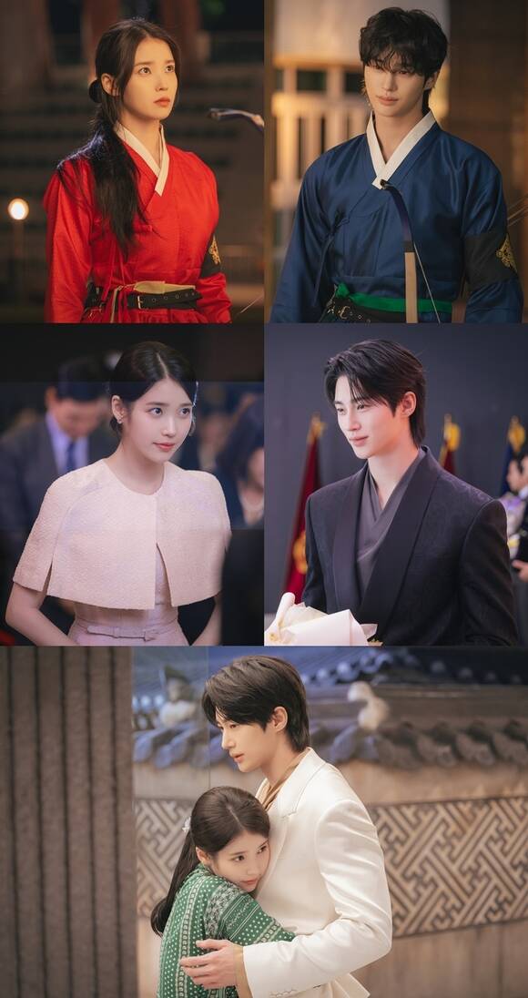 배우 아이유(맨 위 왼쪽)와 변우석이 MBC 새 금토드라마 21세기 대군부인에서 부부로 호흡을 맞춘다. /MBC