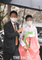  정의선 장녀 결혼식 참석한 정기선 부부 [포토]