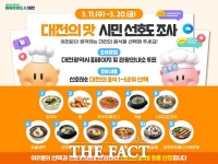  대전시, '대전의 맛' 시민 선호도 조사 실시