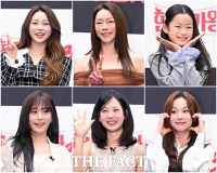  현역가왕3 'TOP7의 미소'...김태연은 '학교 수업으로 불참' [포토]