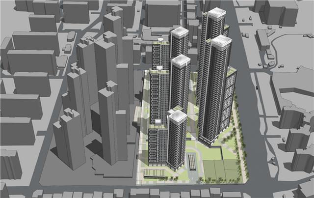 명일한양아파트는 1986년 준공된 노후 공동주택 단지로 이번 재건축을 통해 최고 49층, 기존 540가구에서 공공주택 259가구를 포함한 총 1087가구 규모로 탈바꿈한다. 사진은 명일한양아파트 조감도. /서울시
