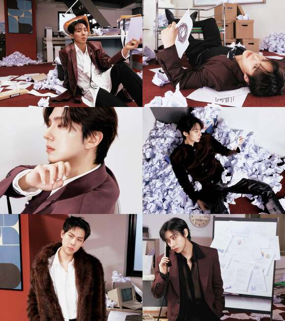 몬스타엑스의 셔누 민혁 형원 아이엠 주헌 기현 (왼쪽위부터 시계방향)은 4월 3일 미국 새 앨범 Unfold를 발매한다./스타쉽엔터테인먼트