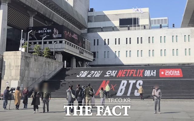 13일 오승혁의 현장은 오는 21일 저녁 8시 BTS 무대가 펼쳐질 서울 광화문 일대를 찾았다. /서울 광화문=오승혁 기자