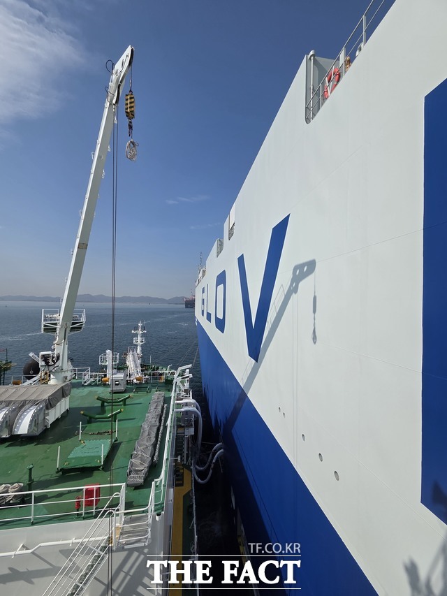 LNG 벙커링 사진 /여수광양항만공사