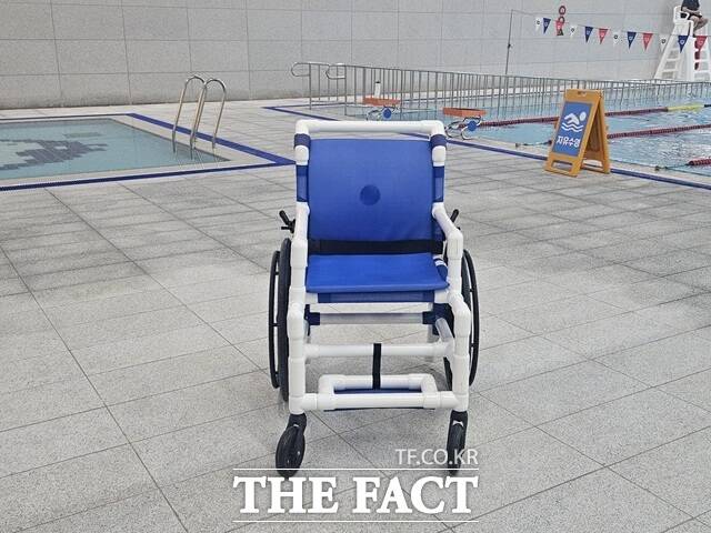 서울 강서구 등촌동 어울림플라자 지하 2층 도서관 내 심리안정실은 장애인의 도전적 행동 시 흥분을 가라앉히기 위해 마련된 방이다. /김명주 기자