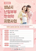  성남시, 난임부부에 최대 180만 원 상당 한의약 지원