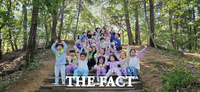 충남도 내 한 유치원의 원아들의 교육활동 모습. /충남교육청