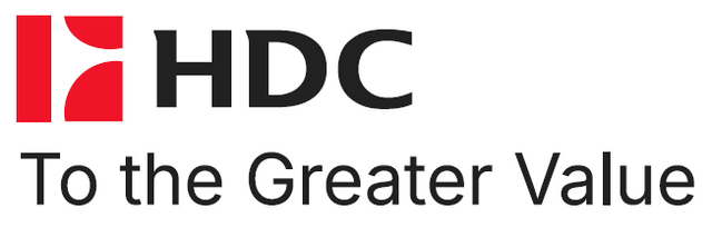 신규 CI는 '더 큰 가치의 기반'을 바탕으로 4대 핵심 가치를 다양한 영역의 전문성으로 연결 확장하는 HDC의 비전을 표현했다. /HDC그룹