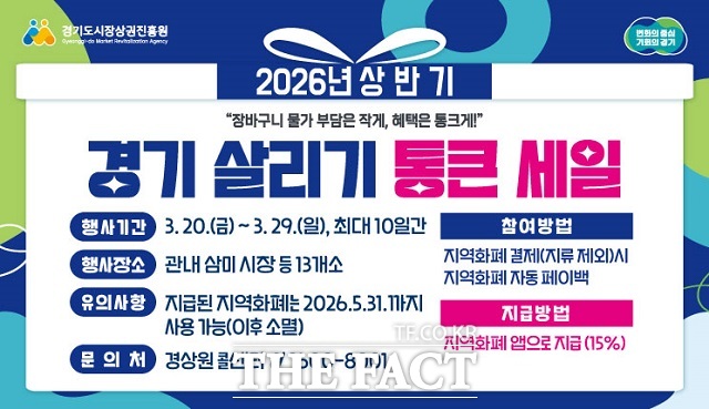 경기 살리기 통큰 세일 포스터 /시흥시