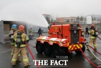  충남소방, 무인로봇 '단비' 도입…화재 진압·수색 활용