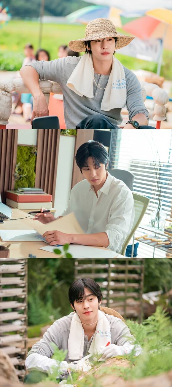 SBS 새 수목드라마 '오늘도 매진했습니다'에 출연하는 배우 안효섭의 캐릭터 스틸이 공개됐다. /SBS