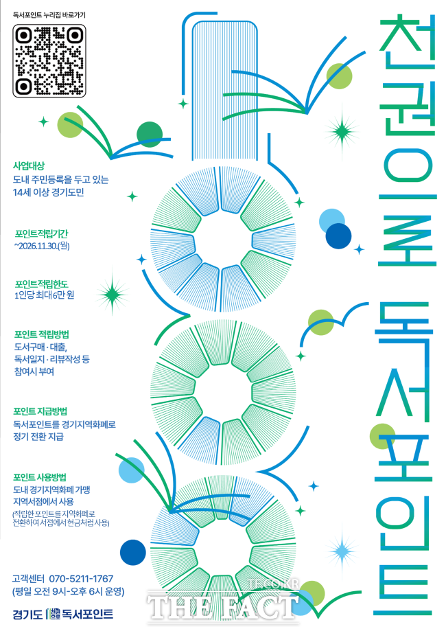 경기도 천권으로 독서포인트 홍보물 /경기도