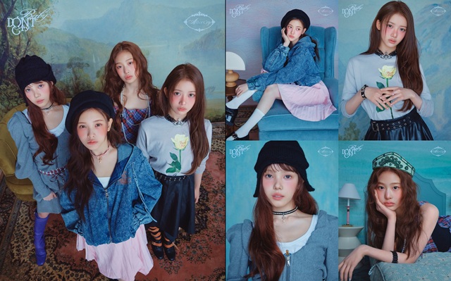 그룹 베이비돈크라이 이현 쿠미 베니 미아(개인컷 기준, 왼쪽 위부터 시계방향) 첫 미니앨범 'AFTER CRY'의 오피셜 포토 2종을 공개했다./피네이션