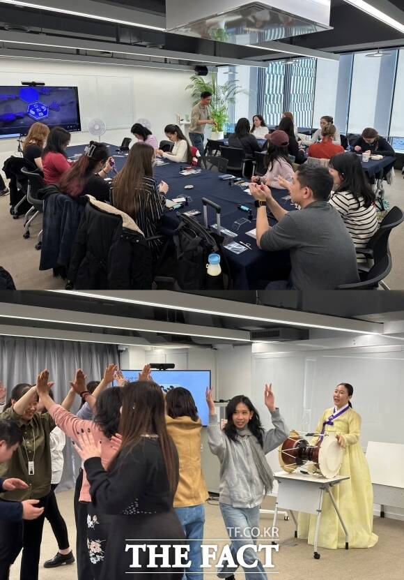 서울컬쳐라운지에서는 자개공예, 판소리, 한국음식 만들기 등 다양한 체험 활동이 진행된다. /강신우 기자