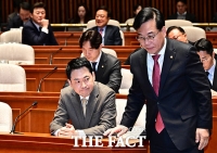  송언석 “검찰 폭파 2대 악법 반대…필리버스터로 이재명 정권 폭정 알릴 것” [TF사진관]