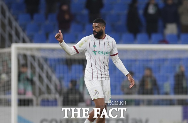 ‘하나은행 K리그1 2026’ 4라운드 MVP 영예를 차지한 .브라질 출신의 대전 공격수 디오고(29)./K리그