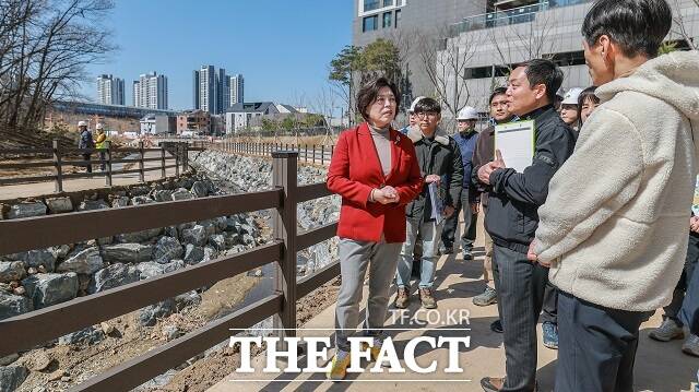 제비울천 산책로 현장점검 /과천시