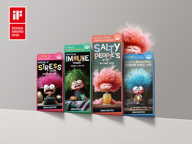 LG생활건강의 '어반버스터즈' 라인이 'iF 디자인 어워드 2026'에서 본상을 받았다./LG생활건강