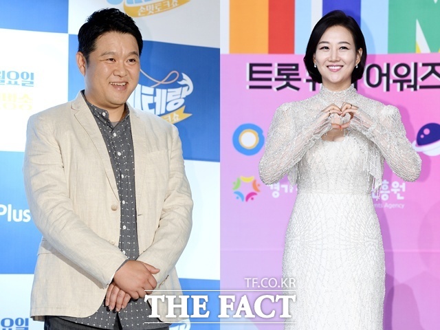 방송인 김구라(왼쪽)와 가수 장윤정이 TV조선 예능프로그램 'X의 사생활'로 10년 만에 호흡을 맞춘다. /더팩트 DB