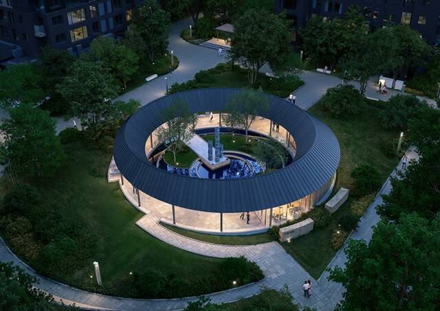 HDC현대산업개발이 아시아 디자인 프라이즈 2026에서 잠실 래미안 아이파크 단지 내 파크오아시스가 최고상인 디자인 오브 더 이어(Design of the Year)를 수상했다. 사진은 잠실 래미안 아이파크의 파크오아시스. /HDC현대산업개발