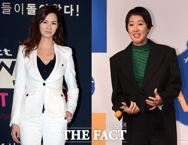 슈퍼모델 출신 이소라(왼쪽)와 홍진경이 MBC 새 예능프로그램 '소라와 진경'에서 다시 한번 런웨이에 오른다. /더팩트 DB