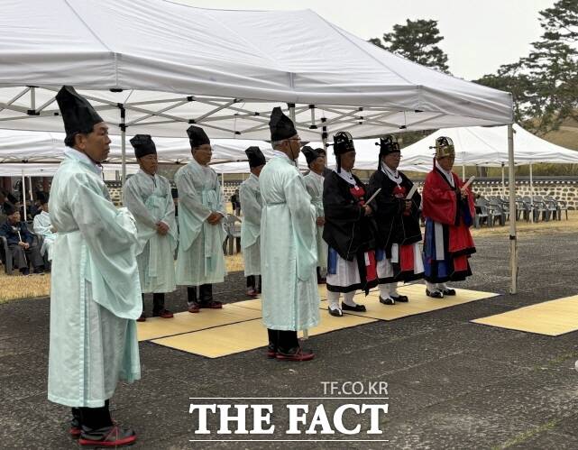 지난해 계백장군 제례 봉행 장면. /논산시