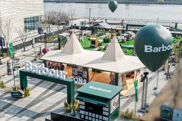 바버가 중국 상하이 서안 지구 '게이트 M'에서 대규모 체험형 팝업 이벤트를 성료했다. /LF