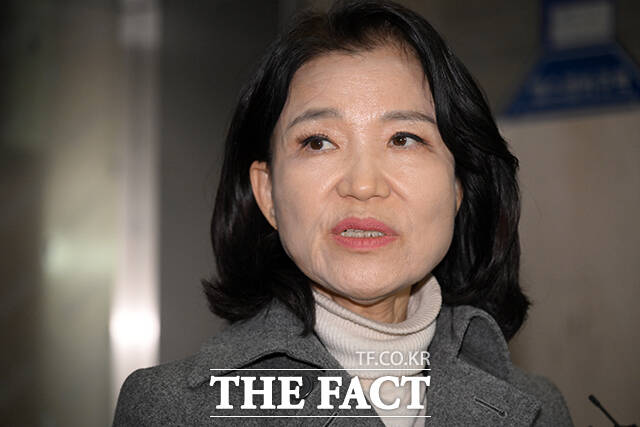 이진숙 전 방송통신위원장이 24일 오후 서울 여의도 국민의힘 중앙당사에서 컷오프(공천 배제) 관련 입장을 밝히고 있다. /서예원 기자