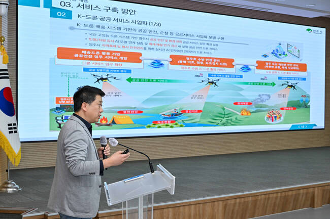 25일 영주시가 드론특별자유화구역 조성사업 착수 보고회를 개최했다. /영주시