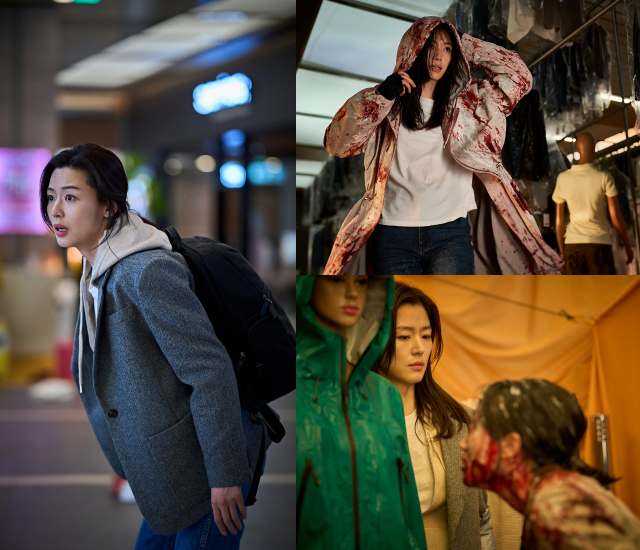 '군체'로 11년 만에 스크린에 복귀하는 전지현의 스틸컷이 공개됐다. /㈜쇼박스