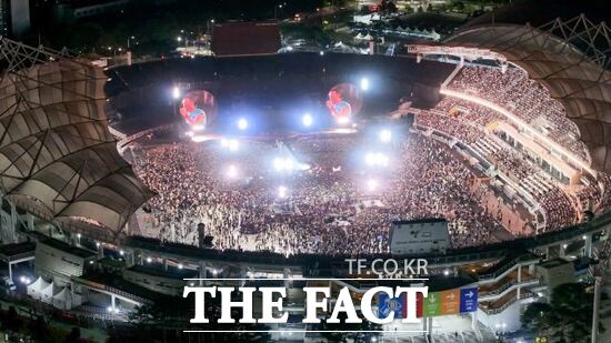 오는 4월 9일, 11일, 12일 BTS 월드투어 아리랑 고양 공연이 열릴 예정인 고양종합운동장의 모습. /고양시