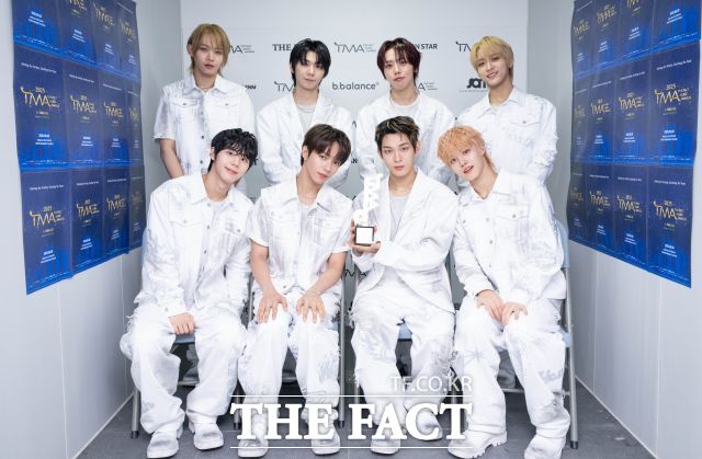 보이그룹 아홉이 전속계약 기간 연장을 긍정적으로 논의 중이라고 밝혔다. 사진은 지난해 9월 마카오에서 열린 '2025 TMA' 참석 당시 모습. /박헌우 기자