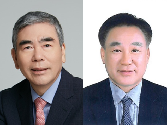 명인제약은 26일 공시를 통해 이관순(왼쪽)·차봉권 신임 사내이사를 공동대표이사로 선임했다고 밝혔다. /명인제약