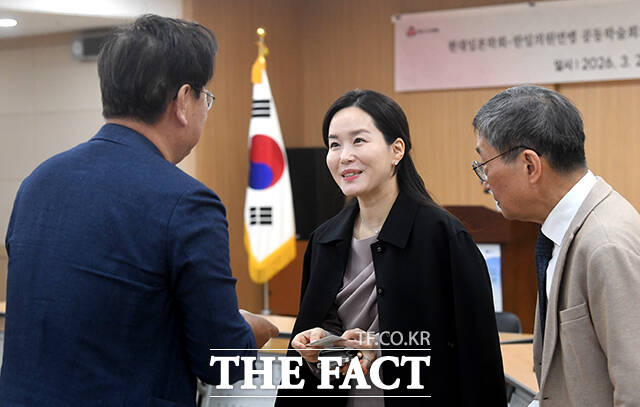 이주영 개혁신당 의원이 26일 오후 서울 영등포구 이룸센터에서 열린 현대일본학회-한일의원연맹 공동학술회의 '1強(강) 다카이치 정권과 대일외교 전망'에 참석해 발언을 하고 있다. /박상민 기자