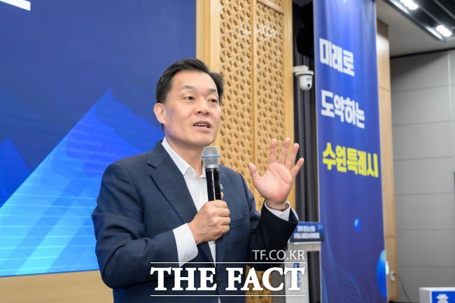 인사말 하는 이재준 수원시장 /수원시