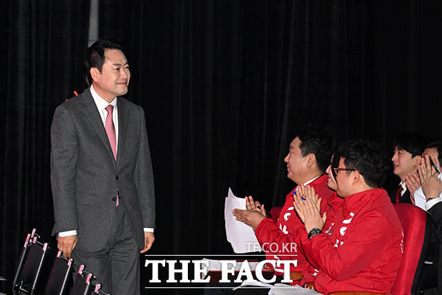 장동혁 국민의힘 대표가 참석하고 있다.