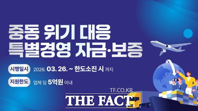 중동 위기 대응 특별경영자금과 보증 홍보물. /경기신보