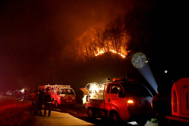 지난해 3월 발생한 안동의 초대형 산불 현장. /안동시