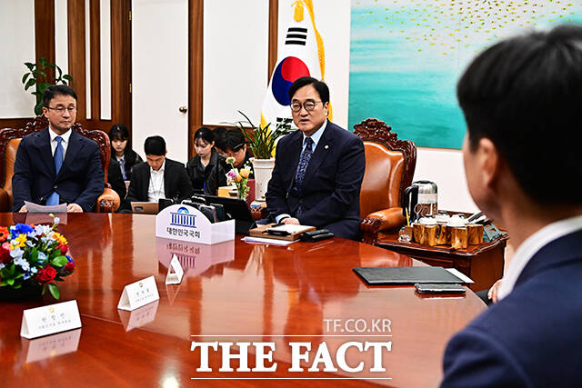 발언하는 우원식 국회의장.