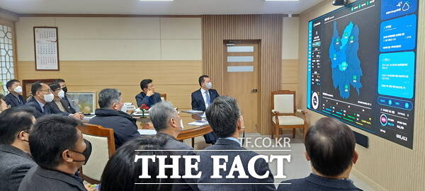 지난 2022년 열린 금산군 디지털 플랫폼 구축 완료 보고회 모습. /금산군